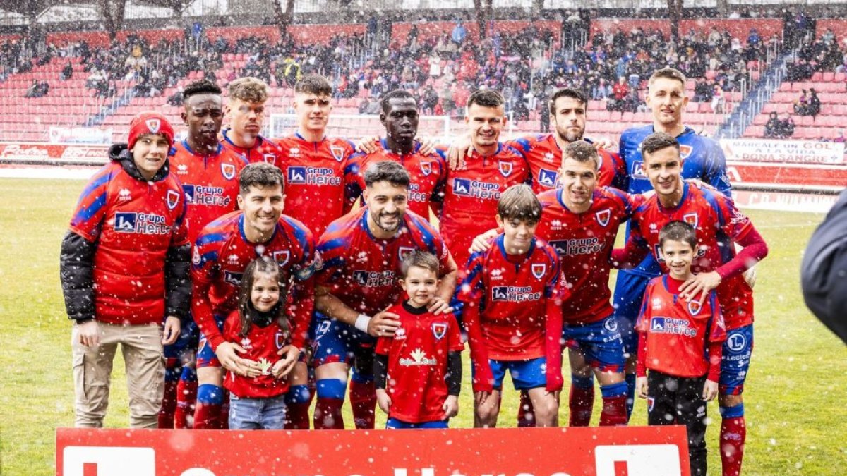 Once del Numancia del pasado domingo ante el Salamanca.