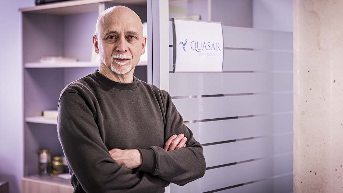 Pablo Alejandro, investigador de Quasar en Soria.  MARIO TEJEDOR