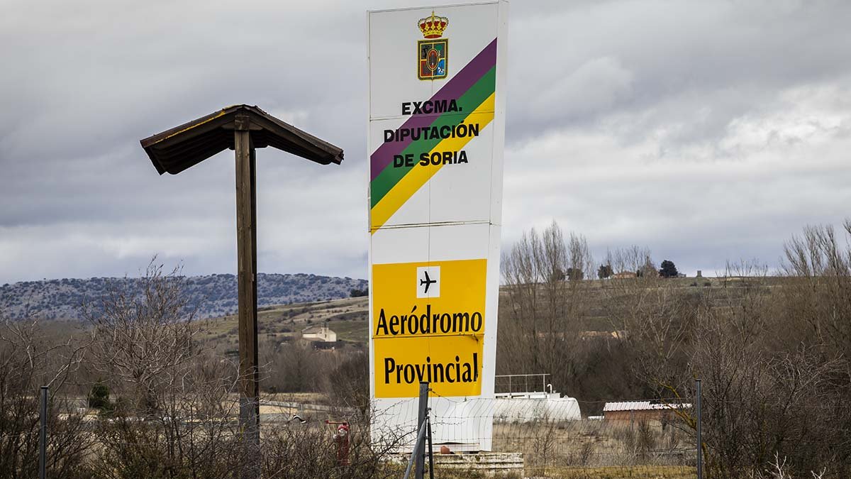 Instalaciones del aeródromo de Soria.