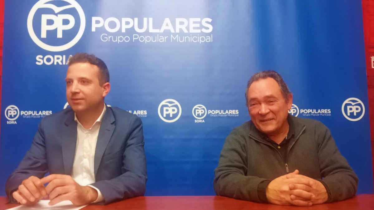 Javier Jiménez y Saturnino de Gregorio, ediles del PP.