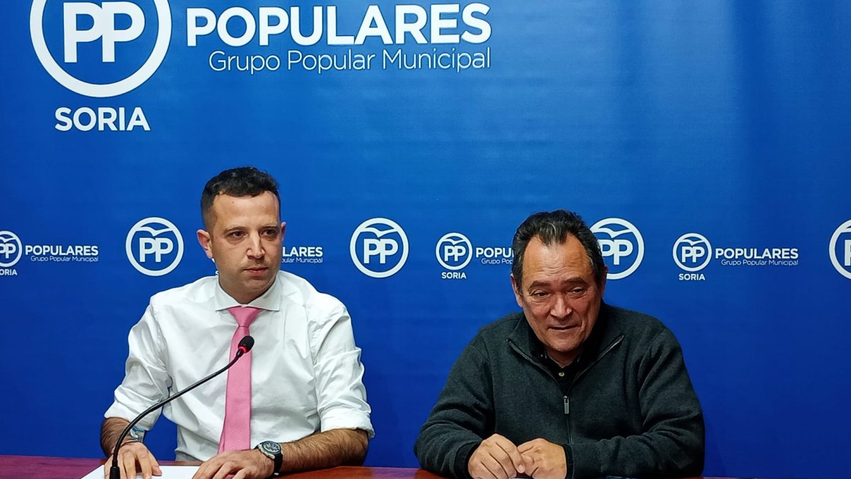 Javier Jiménez y Saturnino de Gregorio, ediles del PP.
