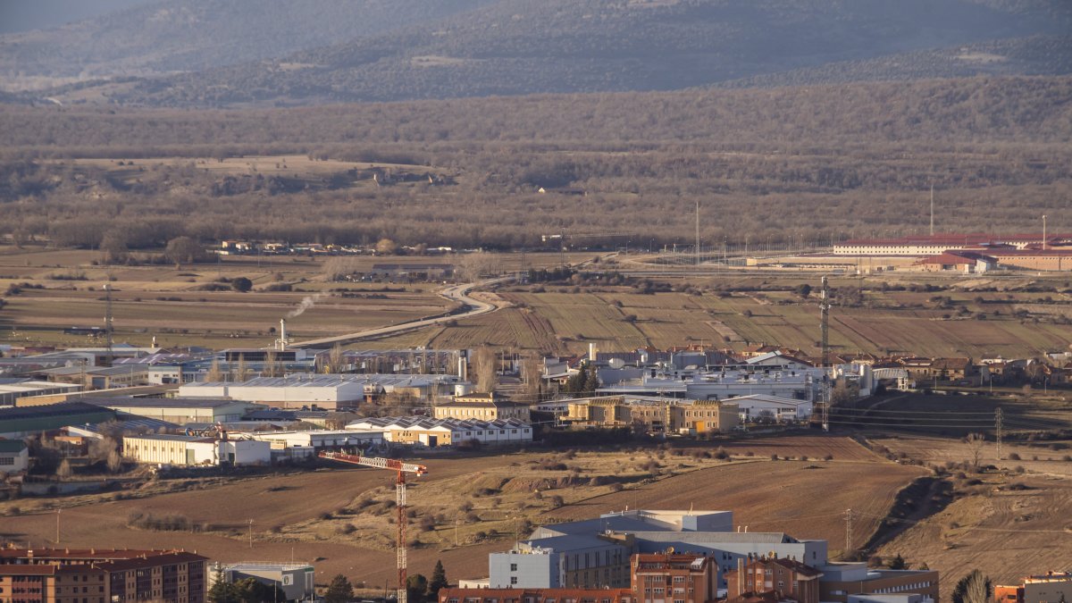 Vista del polígono industrial de Las Casas.