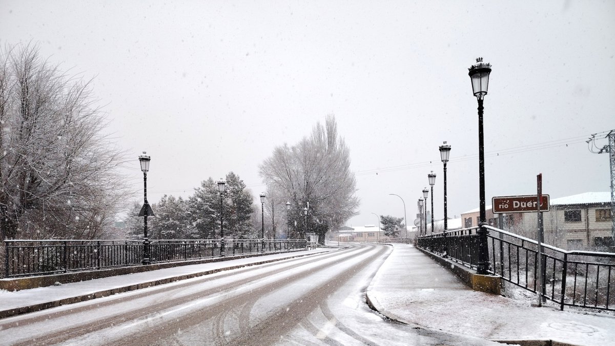 Nevada en marzo en Pinares.