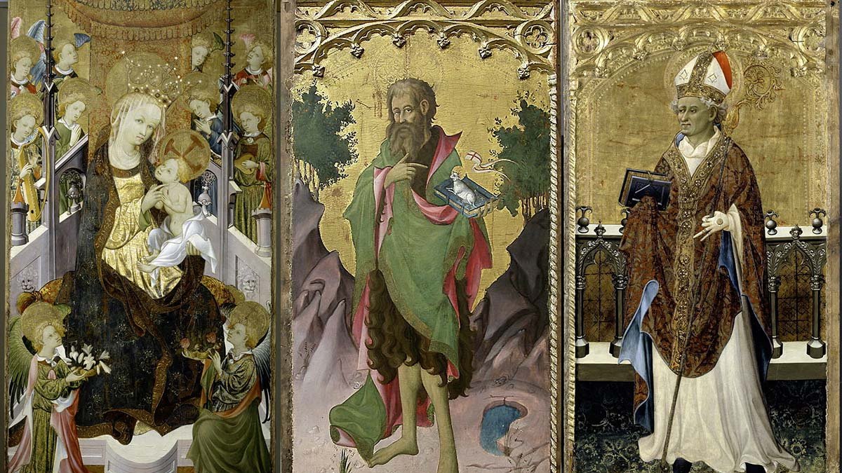 Las tres pinturas que adornaron la Catedral de El Burgo de Osma y hoy lucen en el Louvre de París.