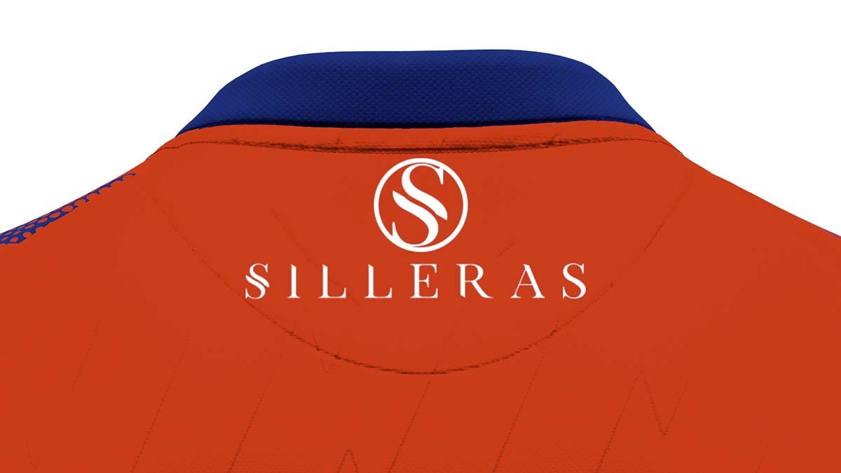 Así lucirá la publicidad del nuevo colaborador en la camiseta del Numancia para las dos próximas temporadas.