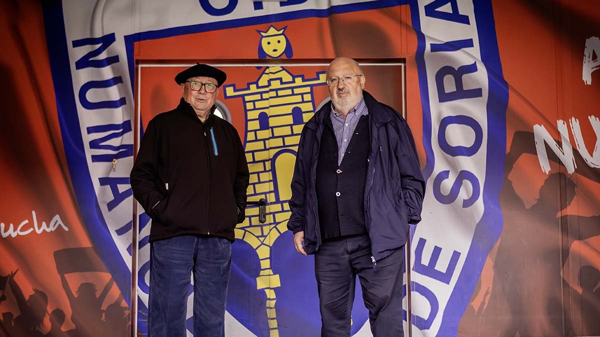 Joaquín Alcalde y Amancio Martínez en las instalaciones de Los Pajaritos.