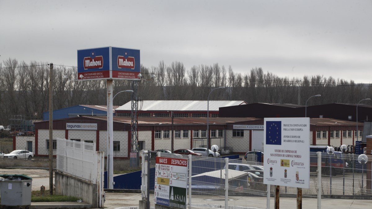 Industrias y empresas en San Esteban de Gormaz en una imagen de archivo.