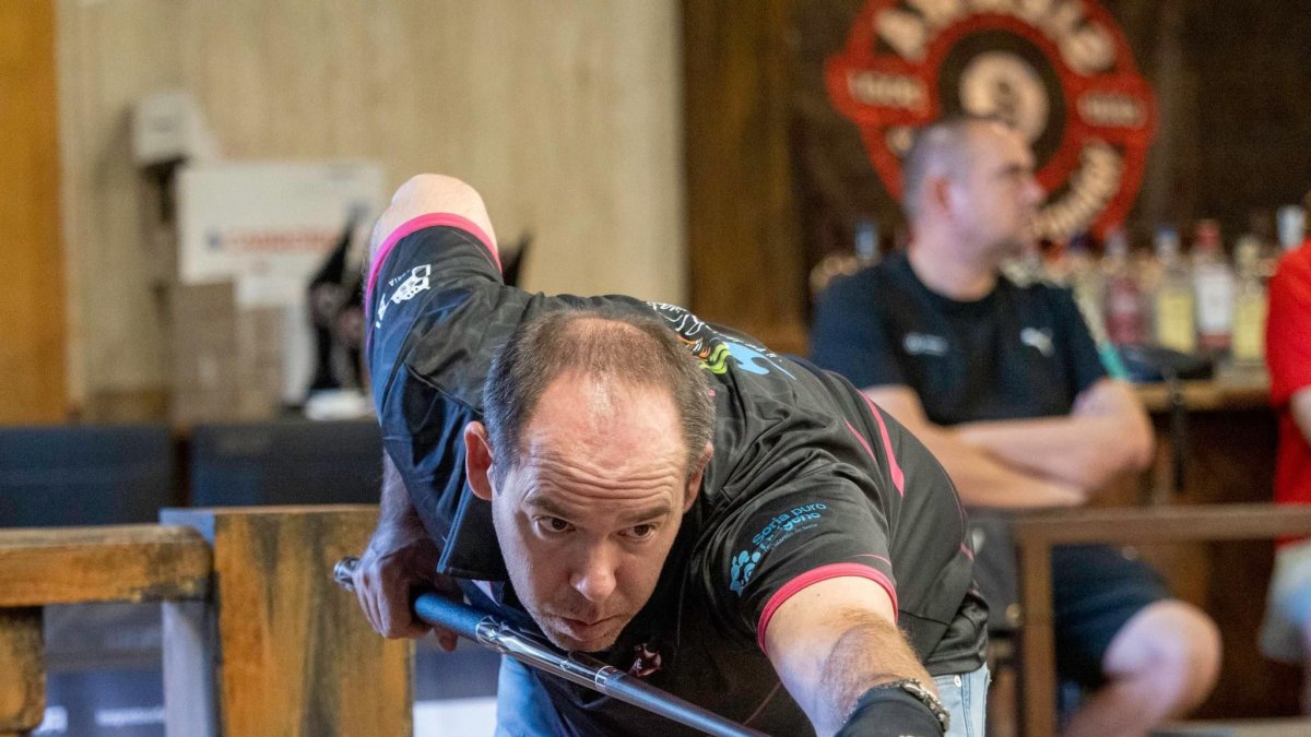 El billarista soriano Iñaki Pardo.