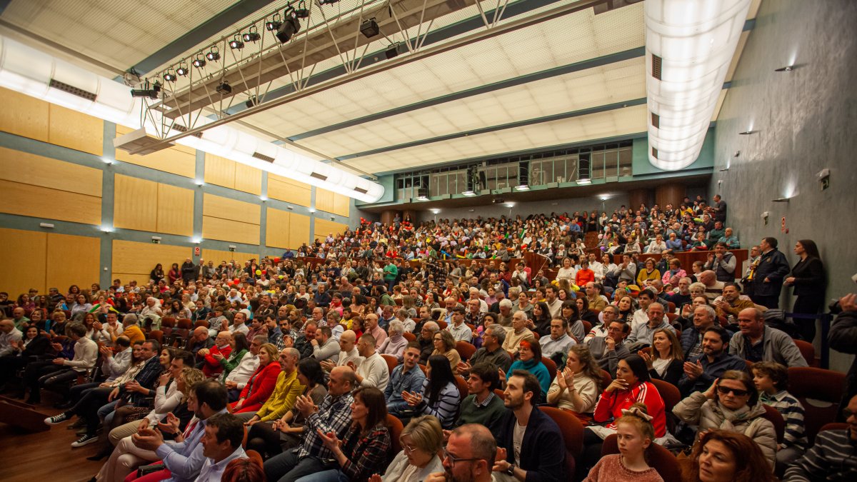 Público en la Audiencia asistente al 'sorteo' de los jurados en una imagen de archivo.
