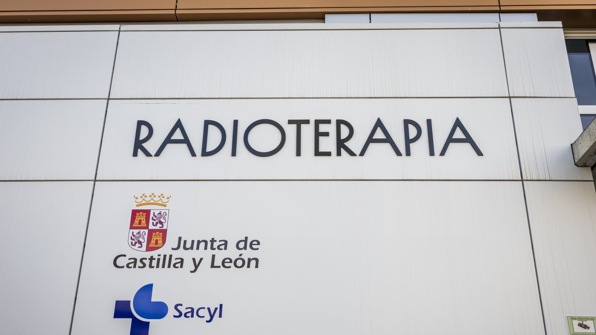Entrada al búnker de Radioterapia en el Hospital Santa Bárbara.