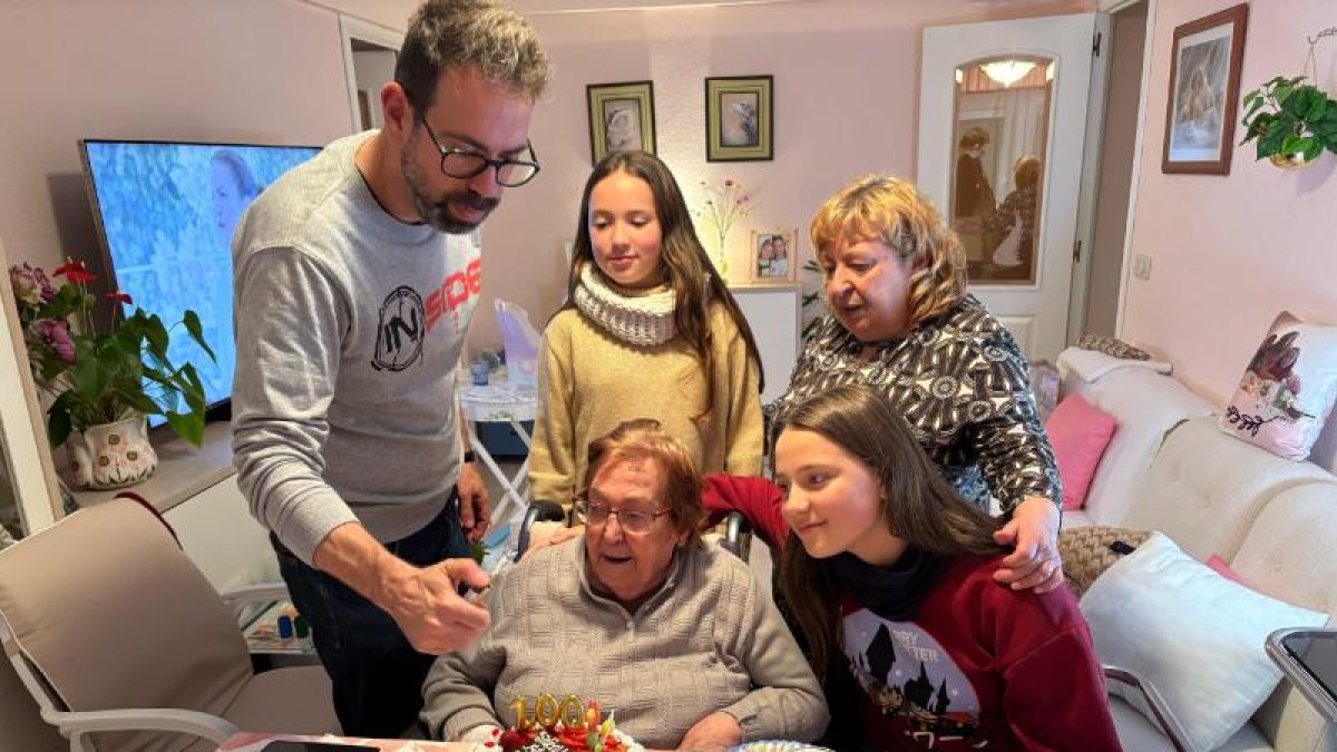 La centenaria nació en Cabreriza, una población cercana a Berlanga de Duero.