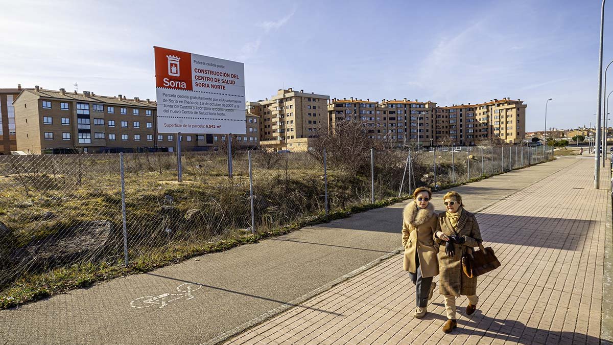 Parcela donde se ubicará el nuevo Centro de Salud.