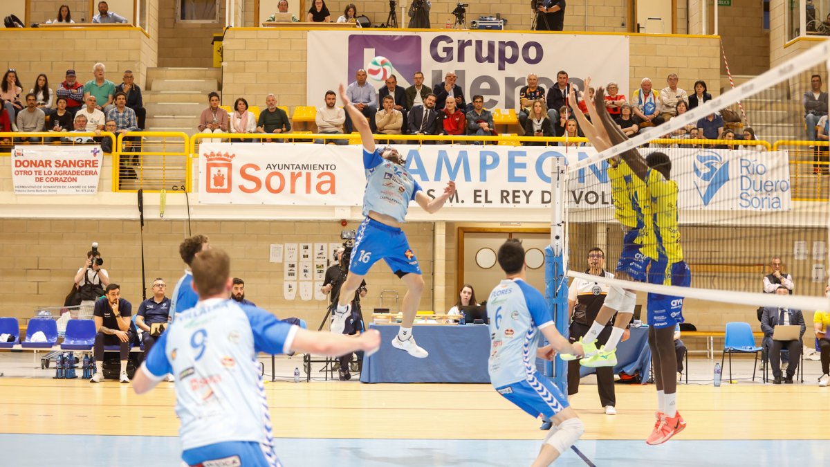 Último partido de la pasada Superliga de voleibol ante Guaguas..