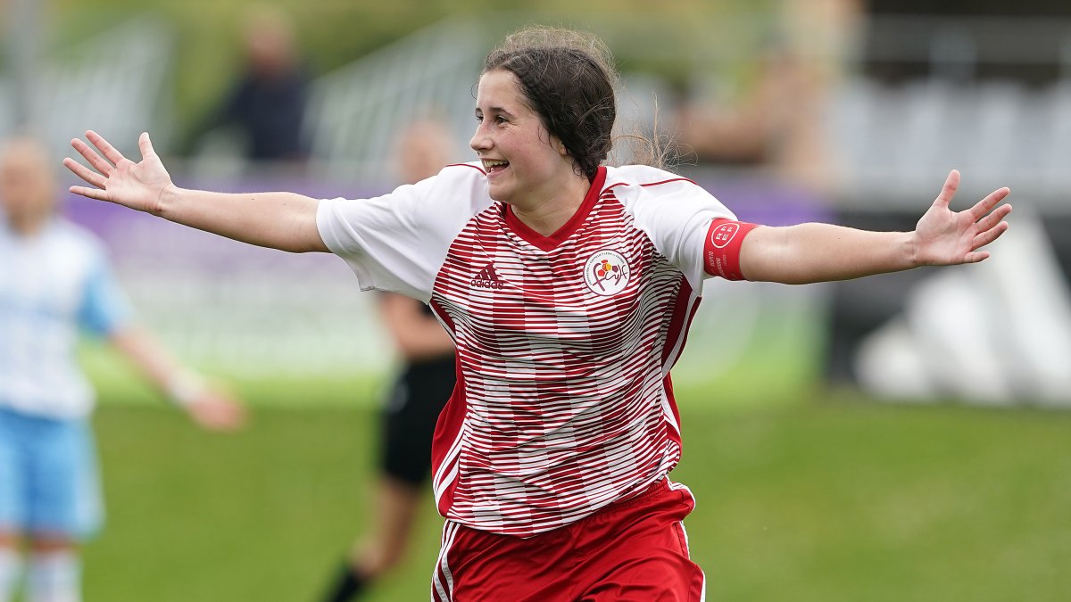 Zaira Gallardo con los colores de la selección de Castilla y León.