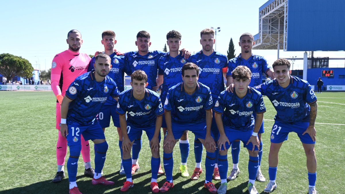 Once del Getafe B, rival del Numancia en las semifinales por el ascenso a Primera Federación.
