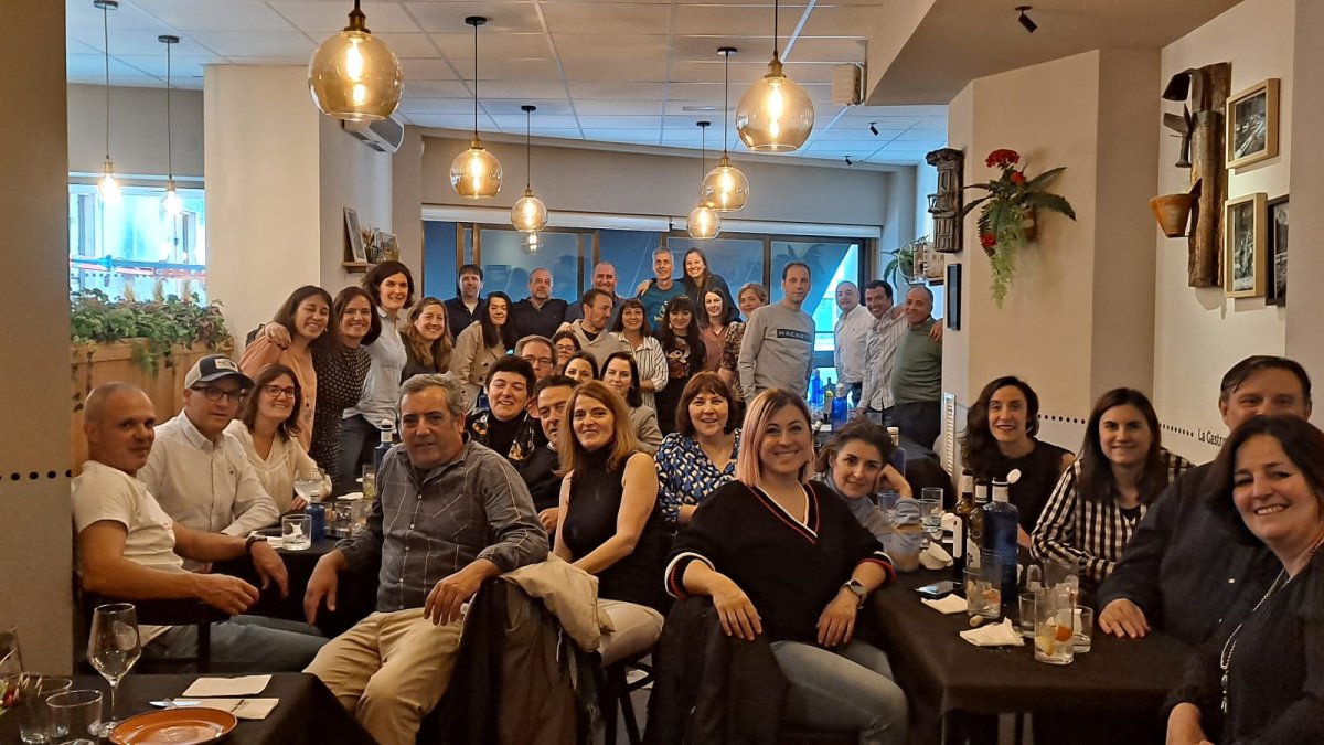 Los alumnos de la primera promoción de Ciencias Empresariales de Soria, en la actualidad.