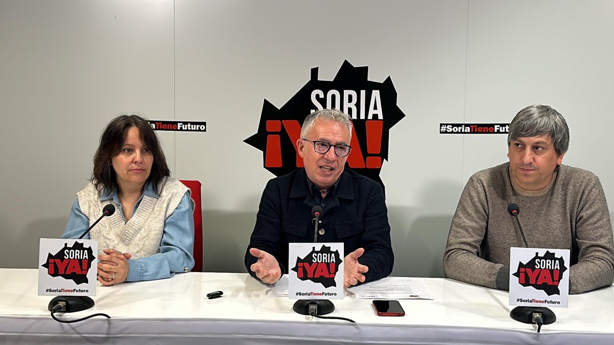 Los procuradores de Soria Ya en una imagen de archivo.