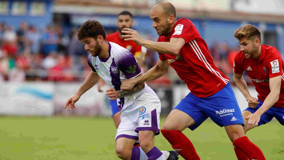 Imagen del partido de hace tres años del Numancia en Teruel.