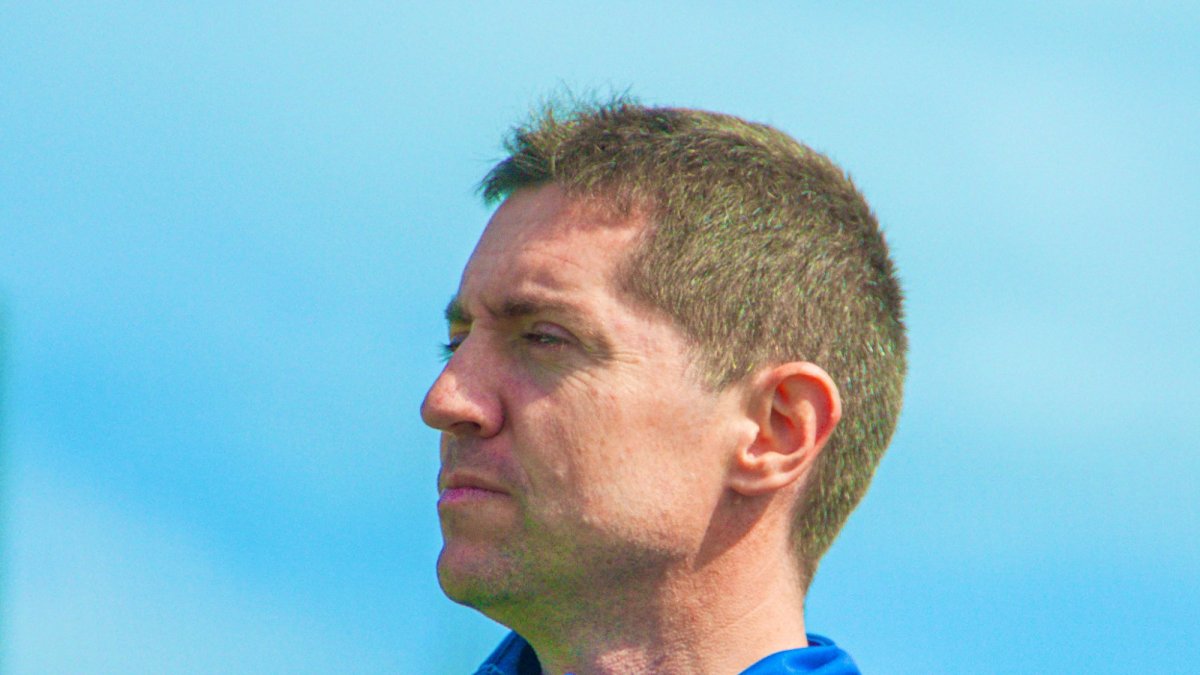 El entrenador del C.D. Teruel, Unai Mendía.