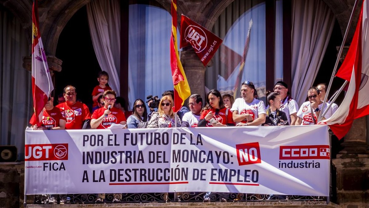 Protesta contra el ERTE en Siemens Gamesa