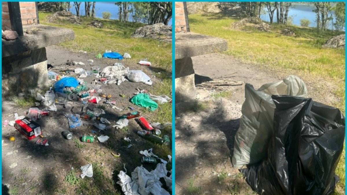 Antes y después en Herreros, junto al embalse de la Cuerda del Pozo.
