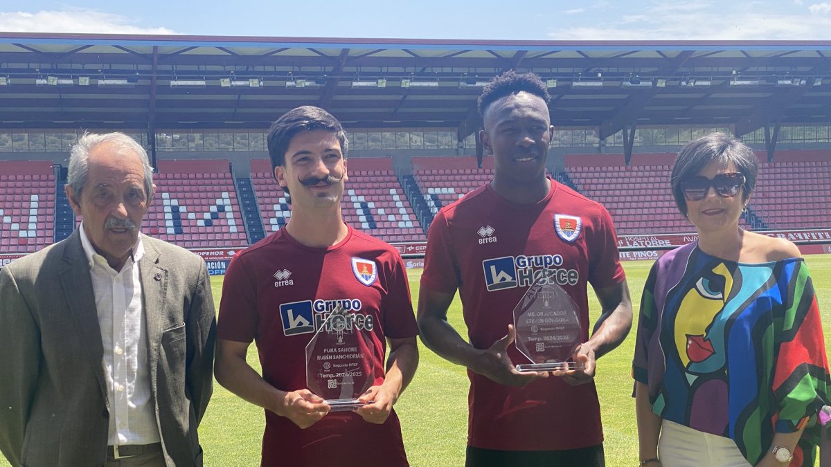 Molina, Sanchidrián, Góngora y Carretero en la entrega de los premios Donantes de Sangre.