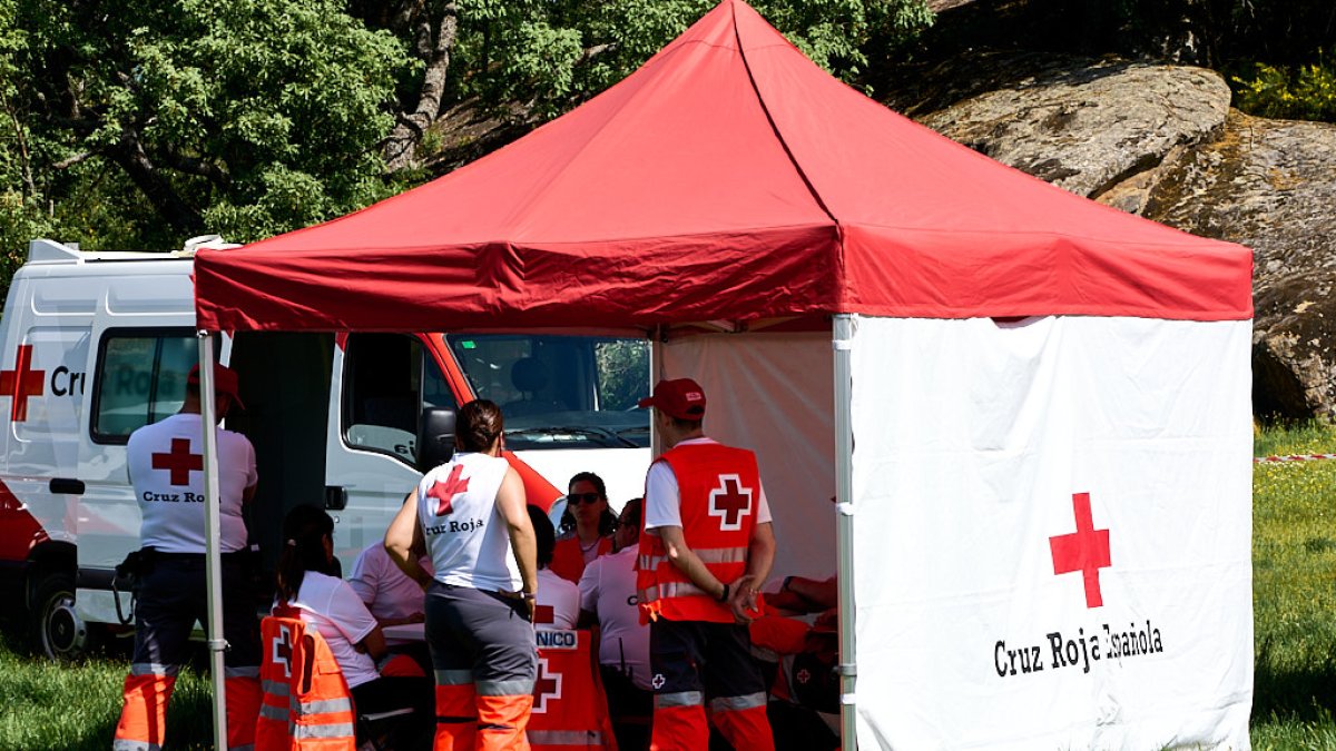 Dispositivo de Cruz Roja en Valonsadero.