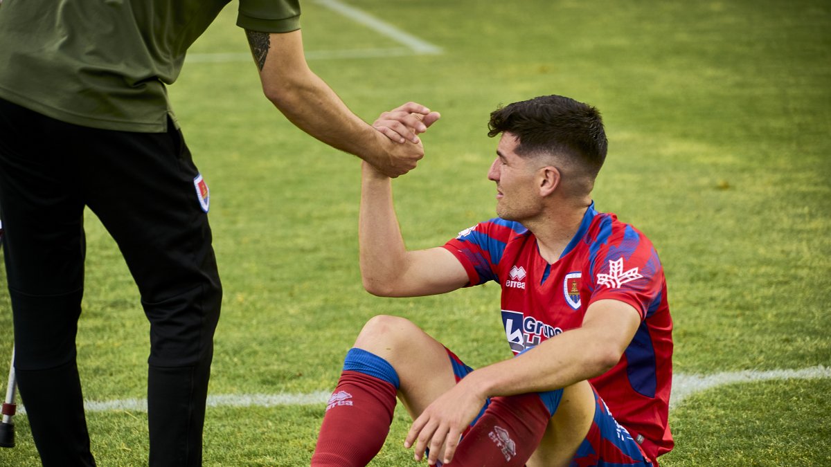 Javier Bonilla, desolado al final de los 90 minutos.