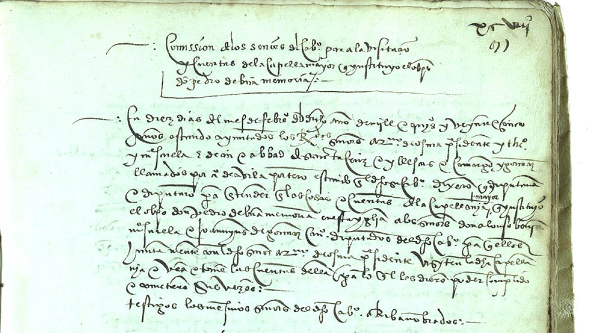 Documento histórico sobre la ermita.