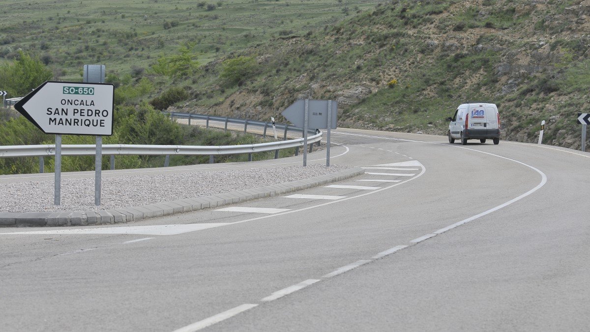 Zona del puerto de Oncala, uno de los beneficiarios de los nuevos paneles digitales.