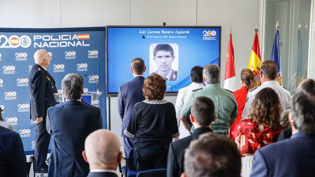 Un momento del homenaje en Soria a las víctimas del terrorismo.