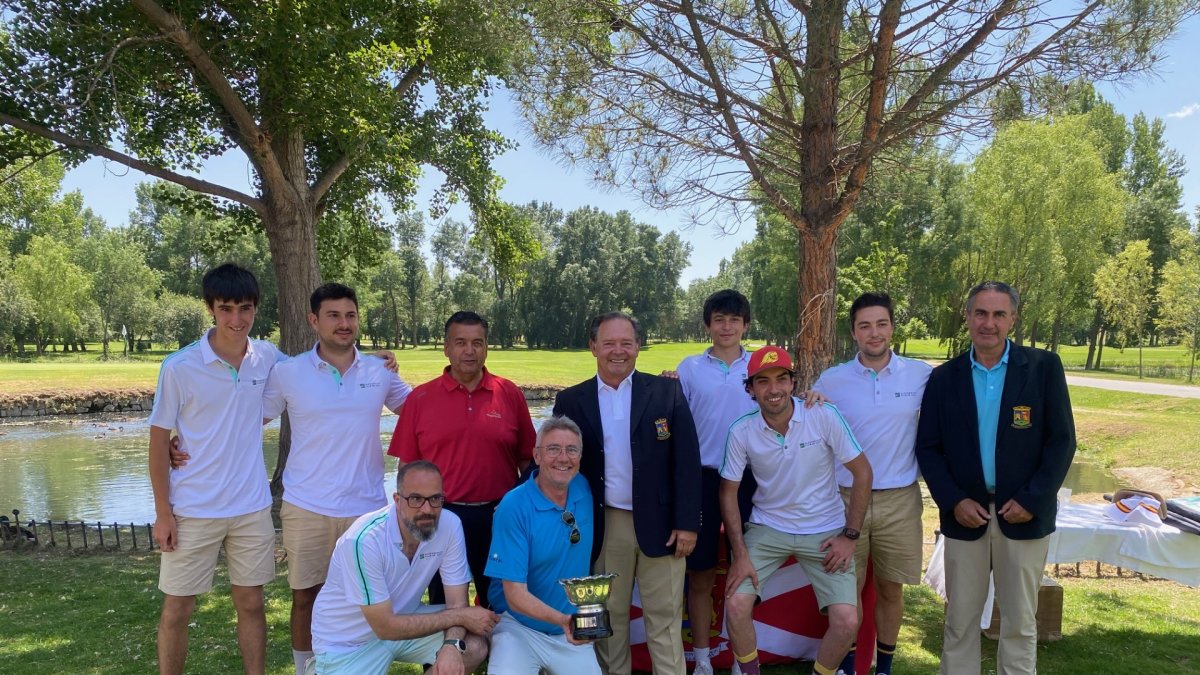 El equipo del Club de Golf Soria en la Liga de Clubes.