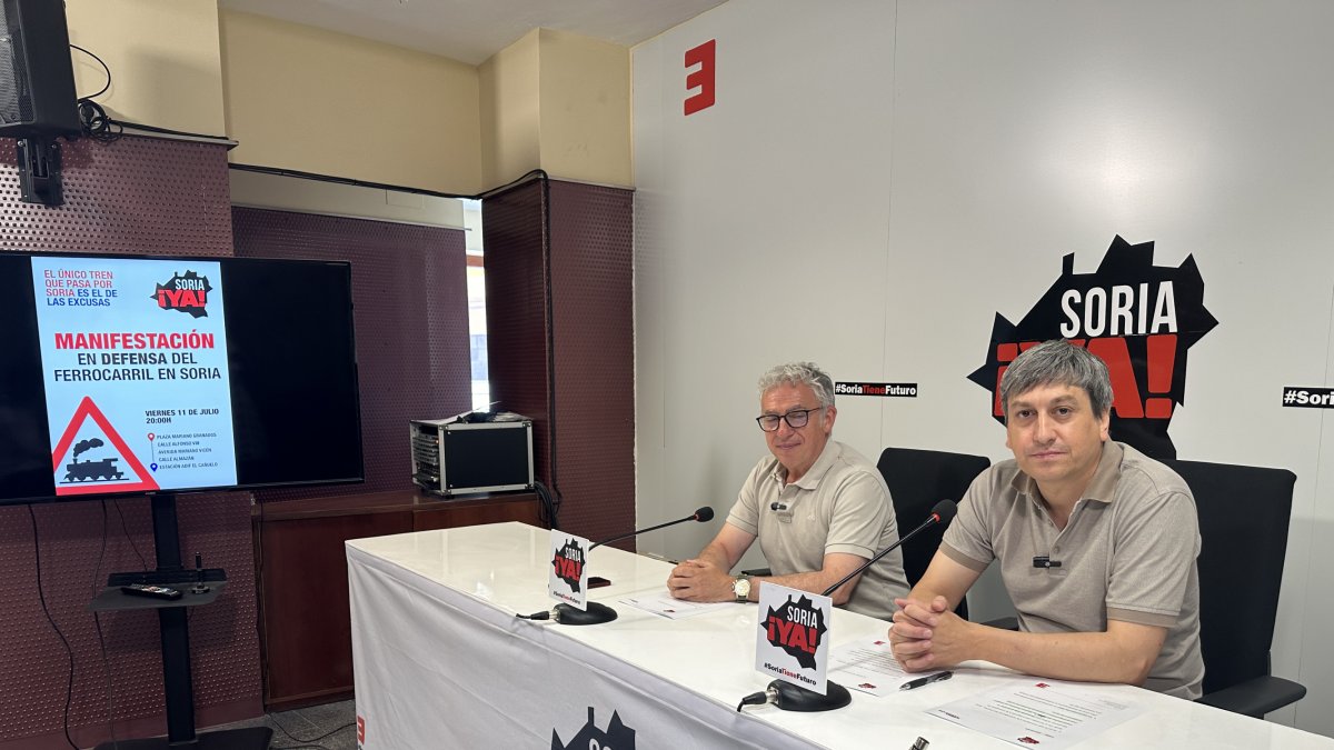 Los procuradores de Soria Ya, Ángel Ceña y José Antonio Palomar.