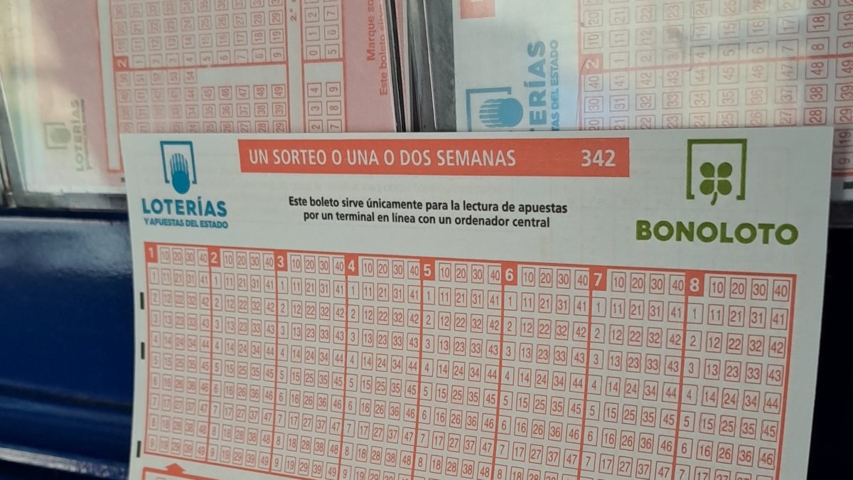 Boleto de la Bonoloto en una imagen de archivo.