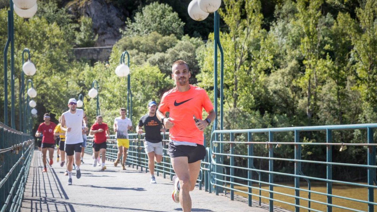 Carrera para el reto 505050 disputada esta mañana de lunes en Soria.