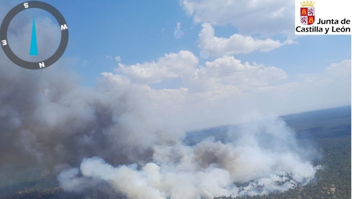 Imagen de archivo de un incendio forestal.