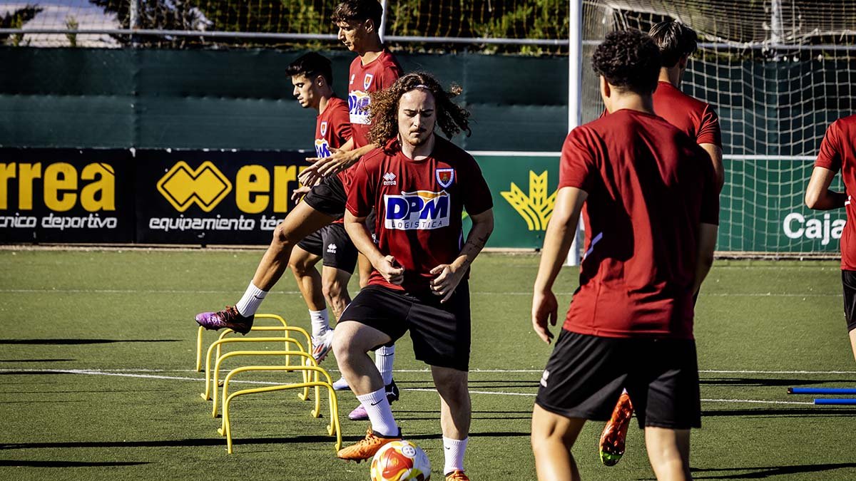 Primer entrenamiento de pretemporada del Numancia B.