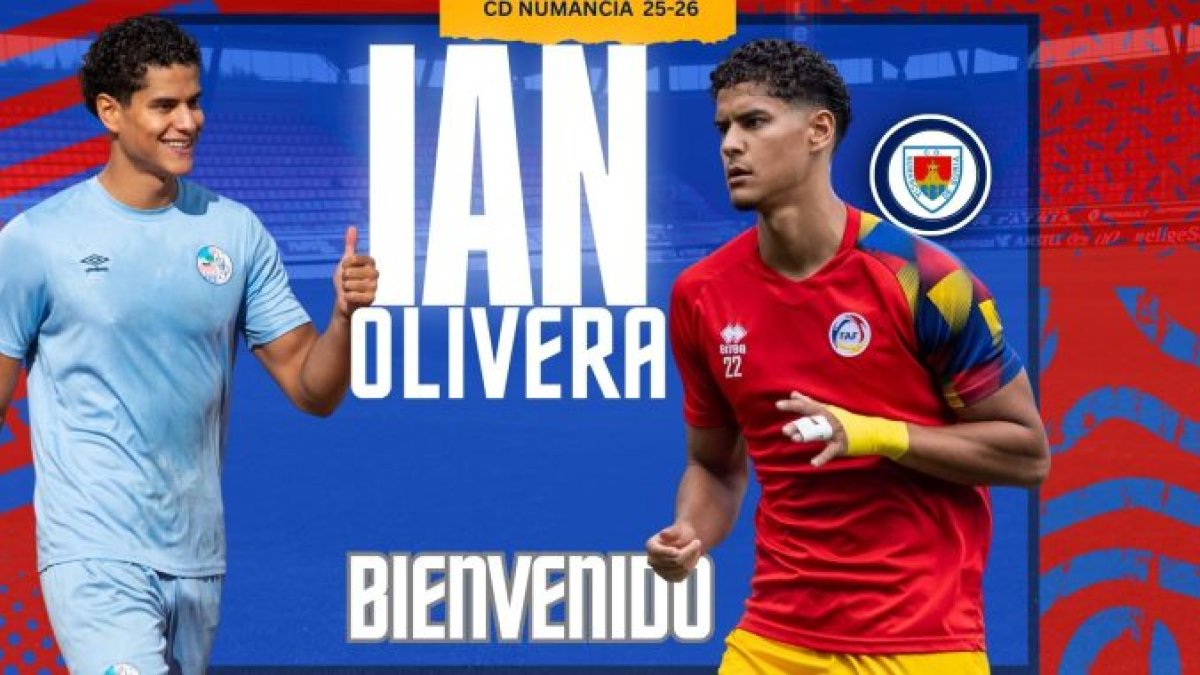 Ian Olivera, nuevo central del Numancia para la próxima temporada.