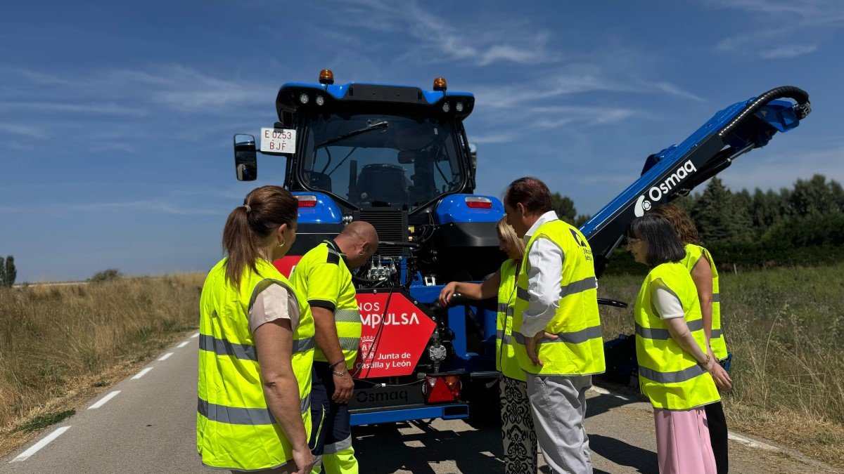 Visita a una de las brigadas forestales.