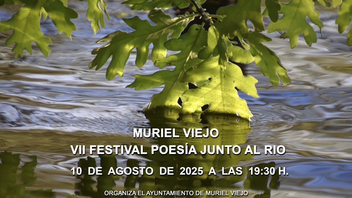 Cartel anunciador del recital de poesía de Muriel Viejo.