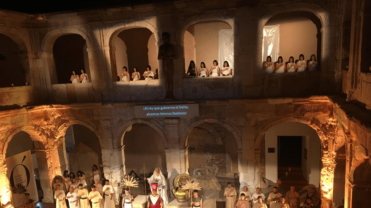 Actuación de la ópera 'Aida', en uno de los programas culturales de la Fundación DEARTE