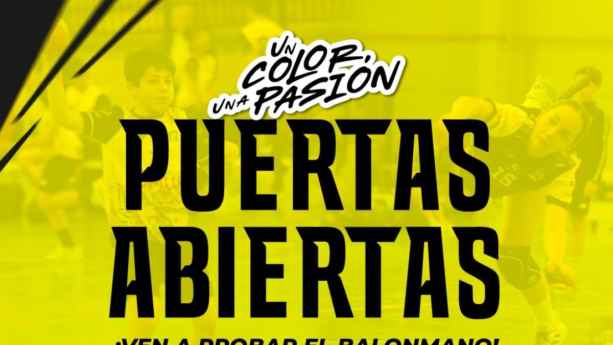 Puertas abiertas del Balonmano Soria para los más jóvenes.