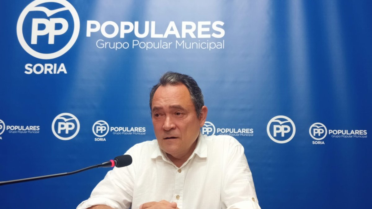 Saturnino de Gregorio durante su comparecencia.
