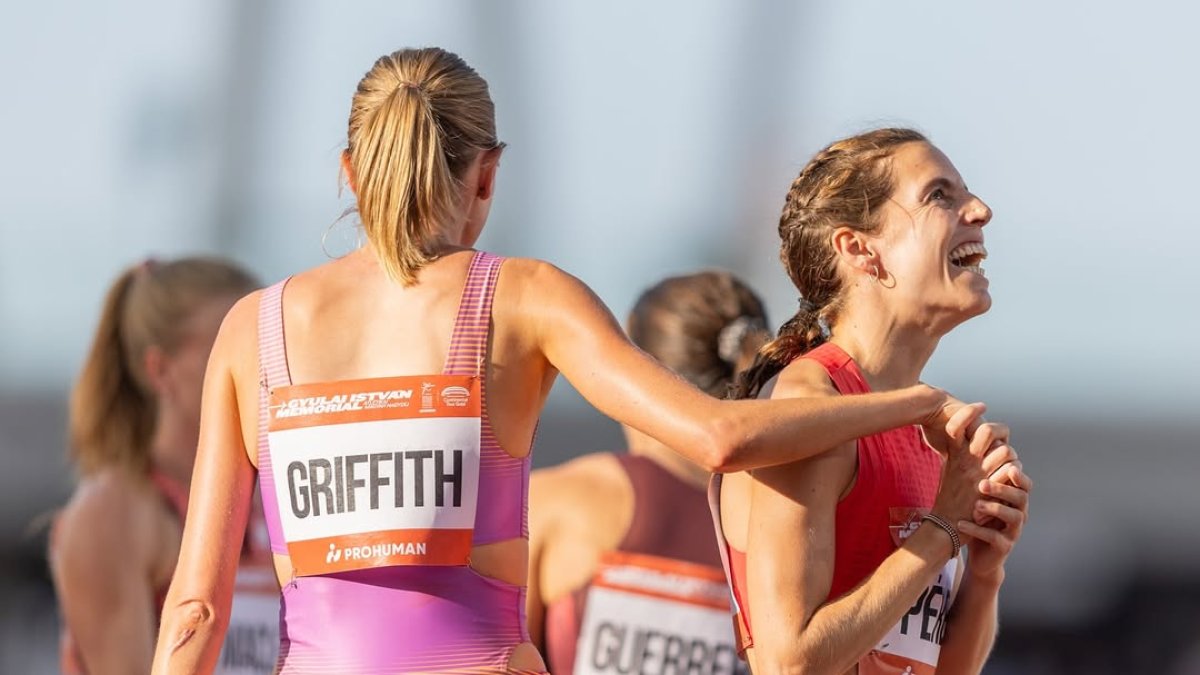 Marta Pérez tras su sobresaliente actuación del pasado martes en Budapest.