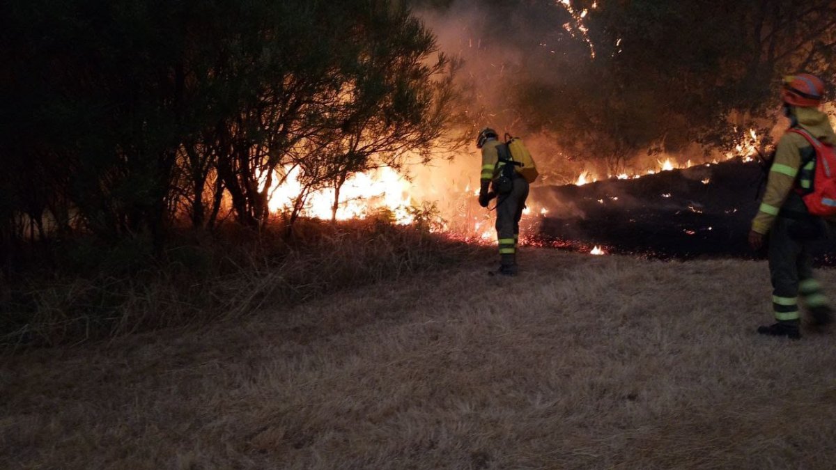 Incendio en León en los últimos días.