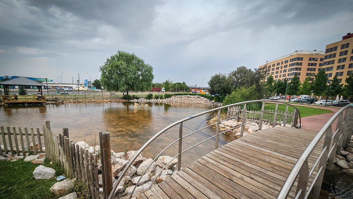 Estado actual del parque del Lago, junto a la Tejera.