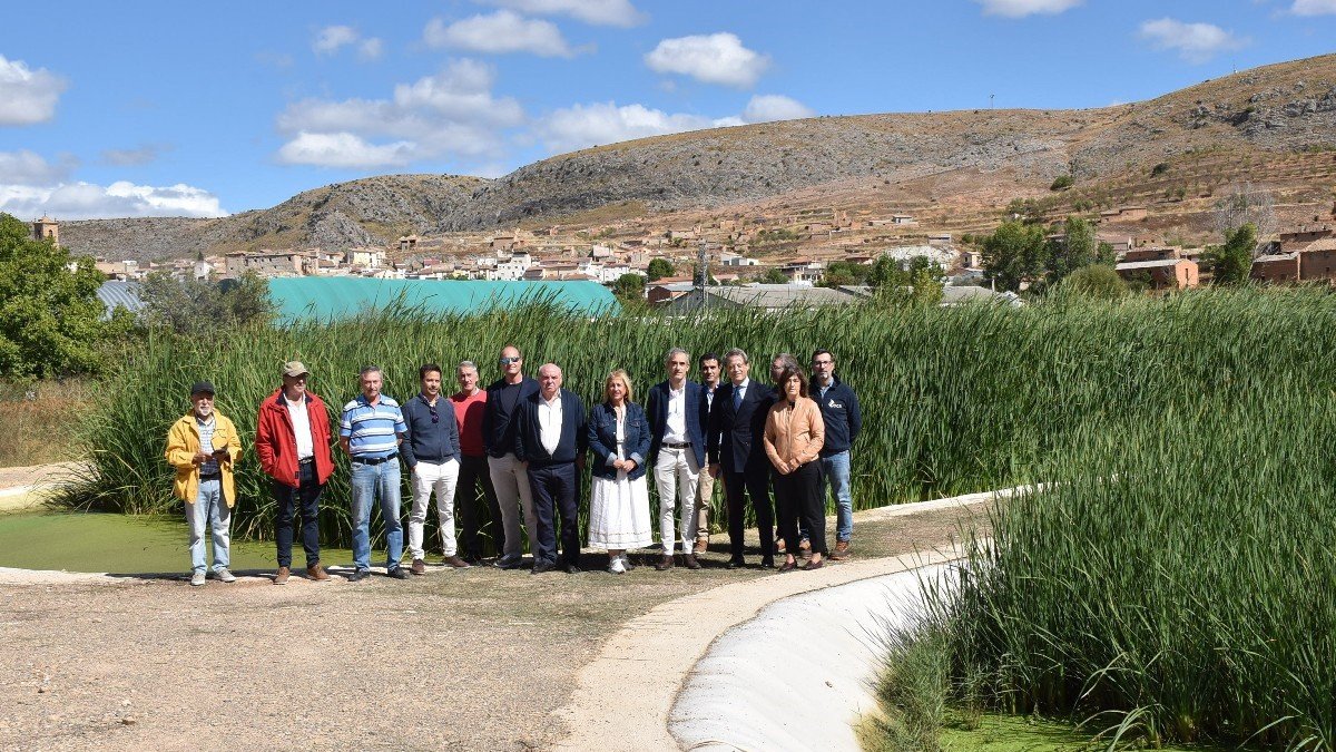 Visita a la depuradora de Deza, en Soria.