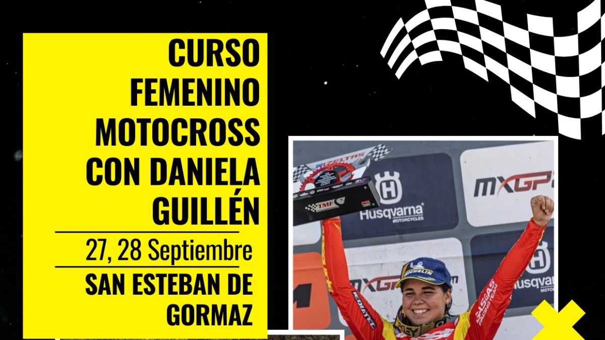 Curso de motocross impartido por Daniela Guillén.