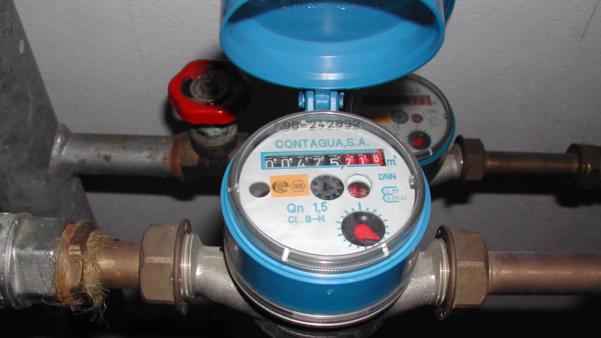 Contador tradicional de agua