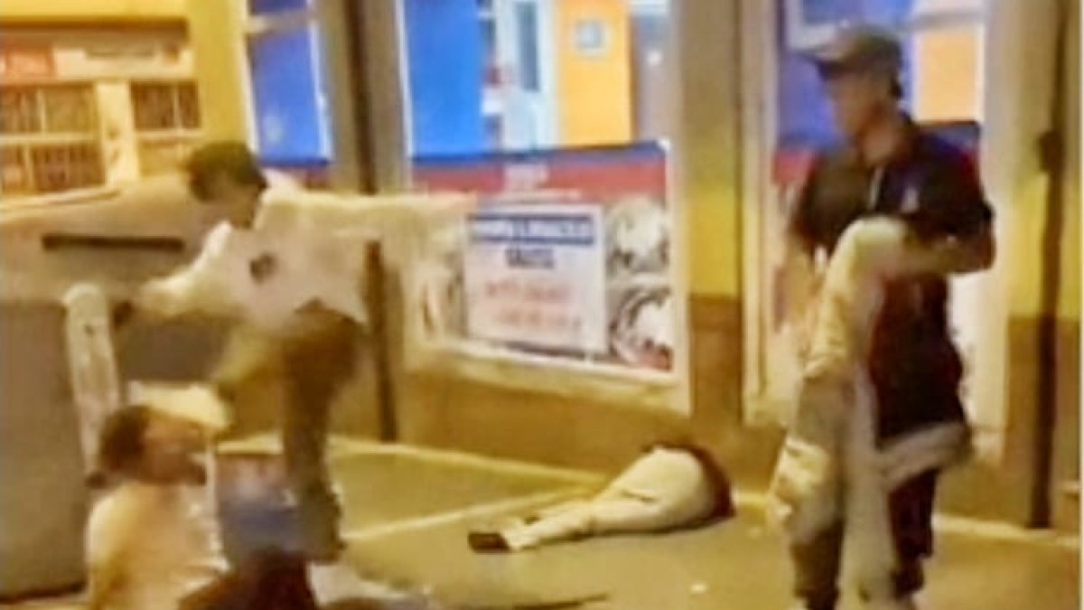 Captura de pantalla del vídeo en el que se ha difundido la agresión.